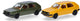 Herpa vw golf ii 4d., vert jaune (mini kit 2 pcs.)