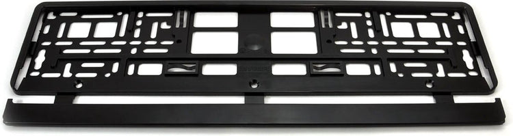 Support de plaque d'immatriculation rigide sans marque sans marque - noir - pour taille de plaque: 520x110mm - seulement 1 pièce