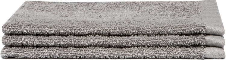 Gant de toilette hippocampe pur - lot de 3 pièces - ciment