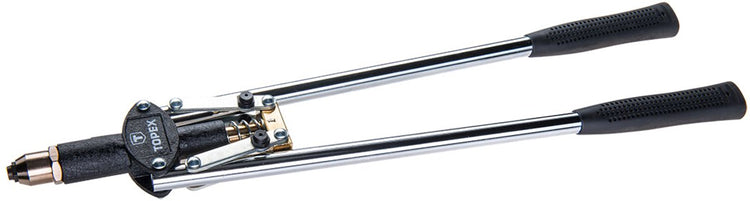 Topex - pince à rivets avant - agrafes en aluminium 2,4 3,2 4,0 4,8 mm - poignées allongées - changement facile