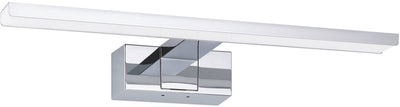Lampe miroir Eglo conettilla - salle de bain - LED - 40 cm - blanc chromé - lumière blanche orientable