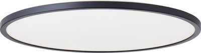 Brilliant Brennan - plafonnier - salle de bain - led 35w 4000k - variateur 3 étapes - ip44 - noir et blanc