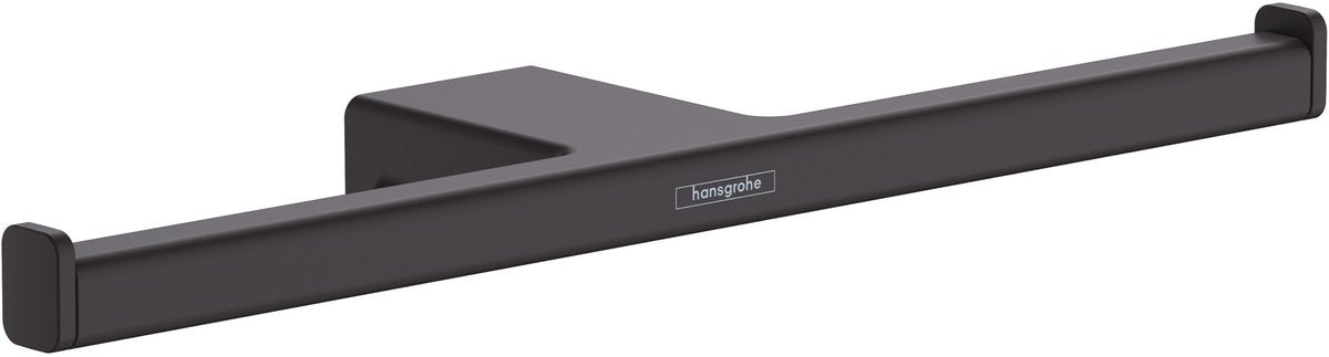 Hansgrohe addtoris double porte-rouleau de papier toilette noir mat