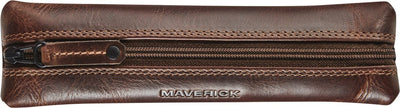 Étui à stylo en cuir Maverick l'original plat