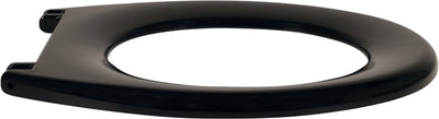 Abattant de toilettes Plieger Kadett - abattant de toilettes de forme universelle - duroplastique - noir - sans couvercle - montage en plastique
