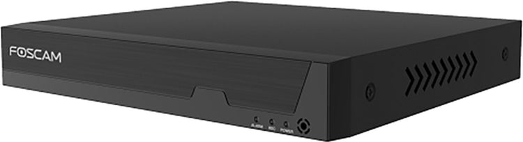 Foscam fn9108h - NVR 8 canaux 5mp - enregistreur vidéo réseau - enregistreur de caméra de sécurité - h.264+ - détection de mouvement - application vms - disque dur jusqu'à 16 To - Gigabit Ethernet - noir