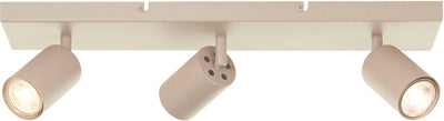 Brilliant jello - plafonnier - led gu10 3x5w - 350lm - 3000k - dimmable - champagne