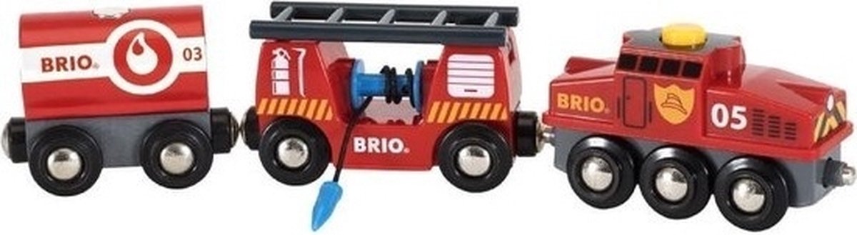 Train des pompiers Brio - 33844
