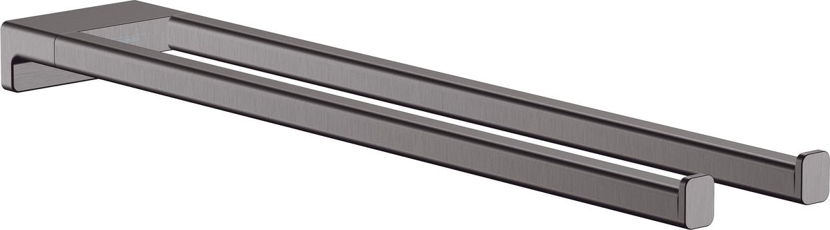 Hansgrohe addtoris porte-serviettes 2 couvercles chrome noir brossé