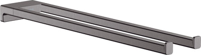 Hansgrohe addtoris porte-serviettes 2 couvercles chrome noir brossé