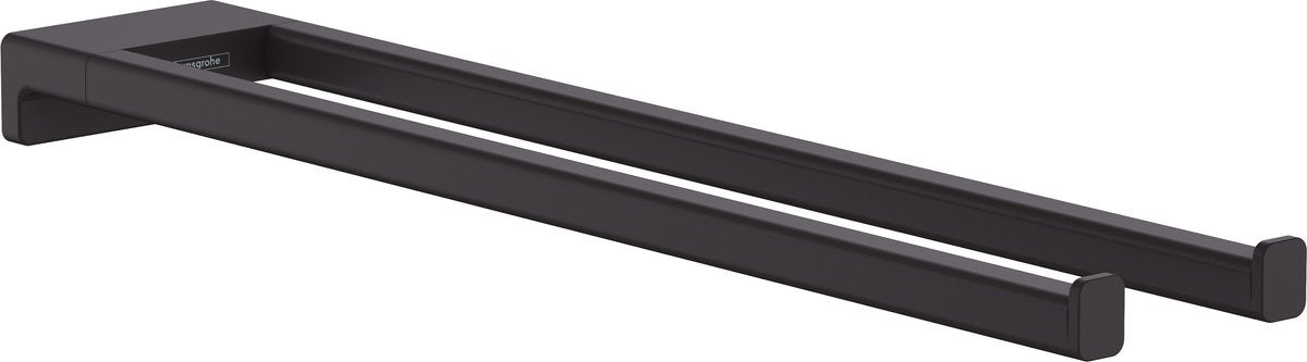 Hansgrohe addtoris porte-serviettes 2 couvercles noir mat