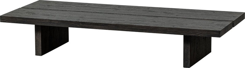 Table basse lion Woood - mdf - marron foncé - 25x140x60