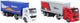 Camion à 2 jeux de camion-moulage, 12 cm