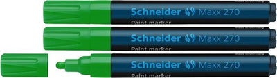 Instruments d'écriture Schneider marqueur peinture Schneider - maxx 270 - 1-3 mm - vert - 3 pièces - s-127004-3