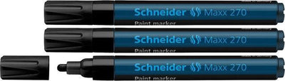 Instruments d'écriture Schneider marqueur peinture Schneider - maxx 270 - 1-3 mm - noir - 3 pièces - s-127001-3