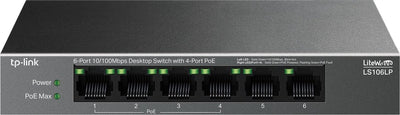 Tp-link litewave ls106lp - commutateur réseau - non géré - poe - 6 ports