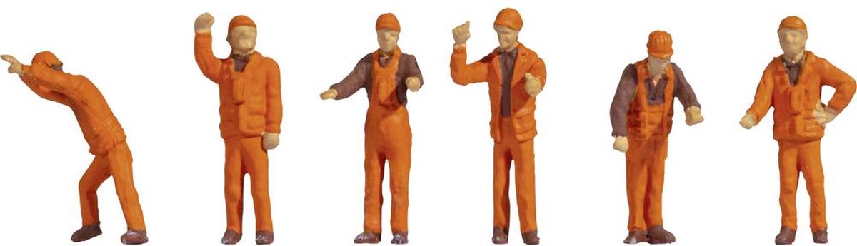 Noch 18011 figurines de locotracteurs h0 peintes, debout