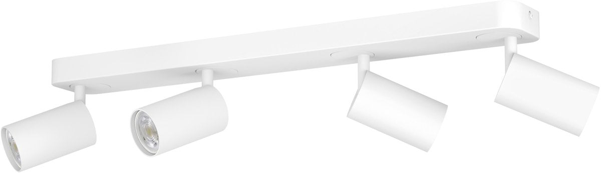 Spot intelligent Eglo connect.z telimbela-z - gu10 - 58 cm - blanc - lumière blanche rgb réglable - dimmable - zigbee