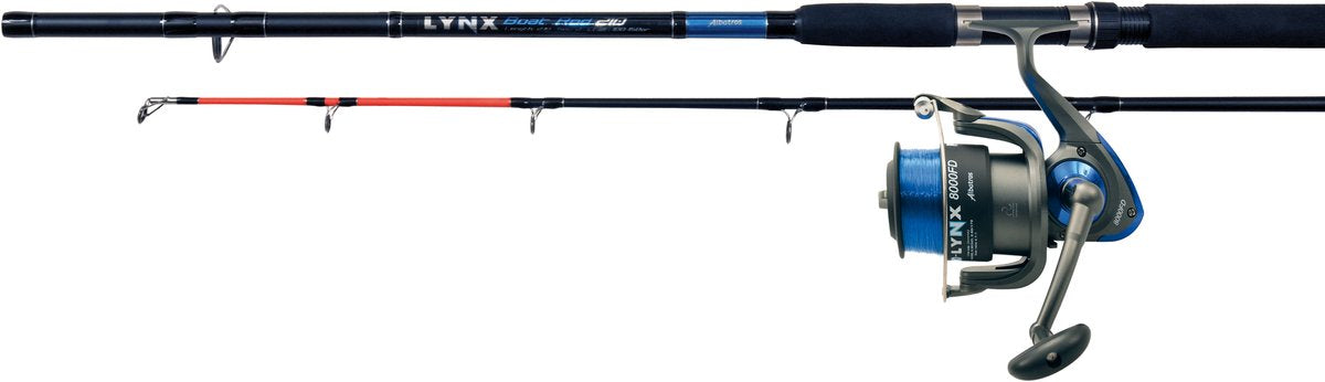Albatros - combo set bateau - set de cannes bateau - 240cm - 2 pièces - moulinet 8000fd