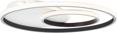 Brilliant merapi - plafonnier - LED 32w - 3000k - blanc noir
