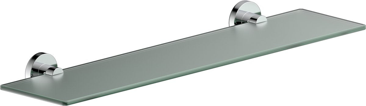Etagère Eisl - verre - à coller ou à visser - chromée
