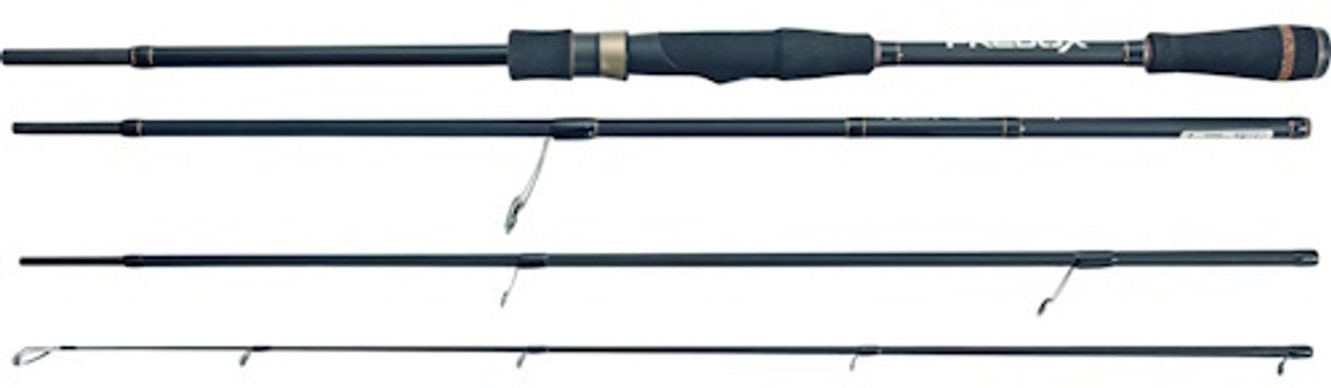 Predox Night Hawk Travel 240 cm Canne à pêche carnassière 4 pièces | 10-40 g, 27-70 g ou 50-100 g 10-40gr