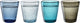 Verre à boire Leonardo burano couleurs froides assorties - set 4
