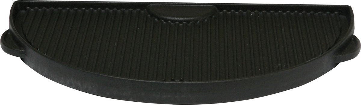 Grill guru grande plancha demi-lune en fonte 42 cm – plaque de grill pour grands et autres barbecues