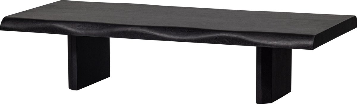 Table basse Woood cali - bois de manguier - noir - 55x120x28