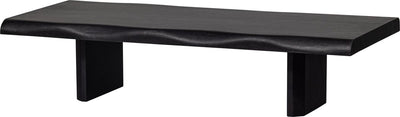 Table basse Woood cali - bois de manguier - noir - 55x120x28