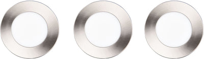 Trio himal - spot encastré - nickel mat - incl. 3x SMD 3,5 W - montage au plafond - luminosité réglable - dip - interrupteur