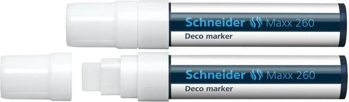 Instruments d'écriture Schneider marqueur à craie Schneider - maxx 260 - blanc - 2 pièces - marqueur à craie - s-126049-2