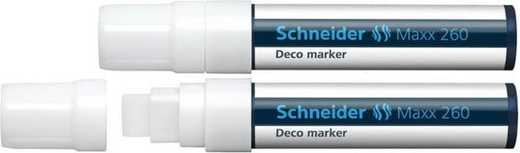 Instruments d'écriture Schneider marqueur à craie Schneider - maxx 260 - blanc - 2 pièces - marqueur à craie - s-126049-2