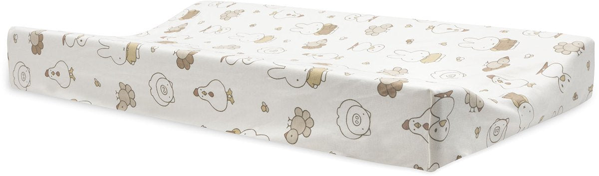 Housse de matelas à langer Jollein - 50x70 cm - côtes nuageuses - ferme familiale miffy