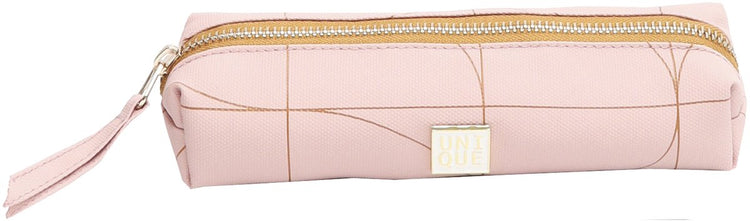 Ancor trousse scolaire unique vide rectangulaire 1 compartiment arches rose - an-122121-e
