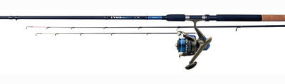 Albatros combo set wp 240 2 + 3000rd - ensemble complet de cannes à pêche à bigorneaux avec moulinet et nylon