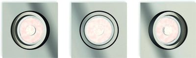 Philips LED Philips Donegal - spot encastré - 3 points lumineux - chrome mat