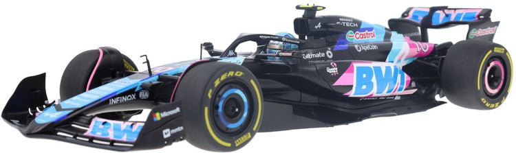 Aucune marque de voiture Alpine A524 Solido modèle de voiture 1:18 2024 Pierre Gasly BWT Alpine F1 Team S1814002 Monaco GP