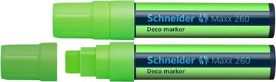 Instruments d'écriture Schneider marqueur à craie Schneider - maxx 260 - vert fluor - 2 pièces - marqueur à craie - s-126011-2