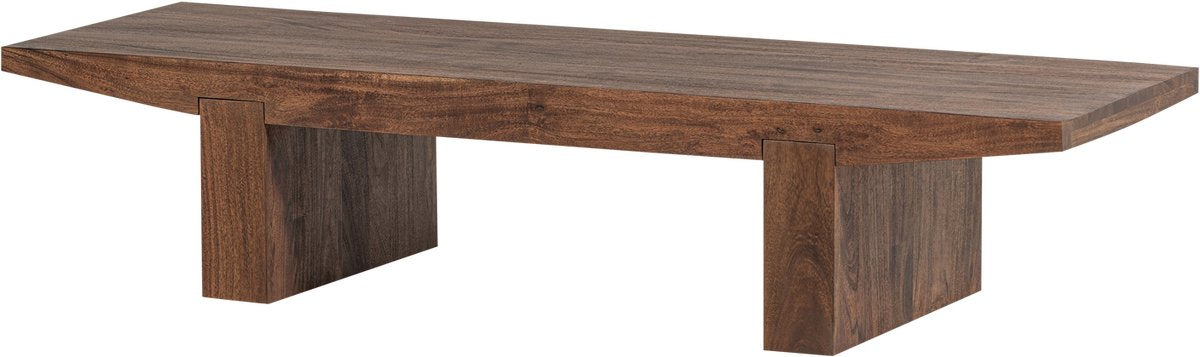 Table basse Woood Eron - bois d'acacia - marron - 32x152x48