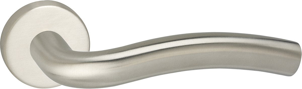 Poignée de porte Impresso - conway - pour l'intérieur - ronde - acier inoxydable - 2 pièces