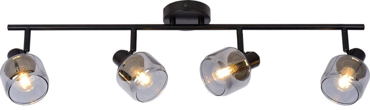 Lucide bjorn - spot de plafond (plafonnier) - 4xe14 - noir