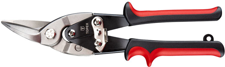Topex grupa - cisailles à ferblantier pour gaucher - 250 mm - acier CRV - poignée ergonomique
