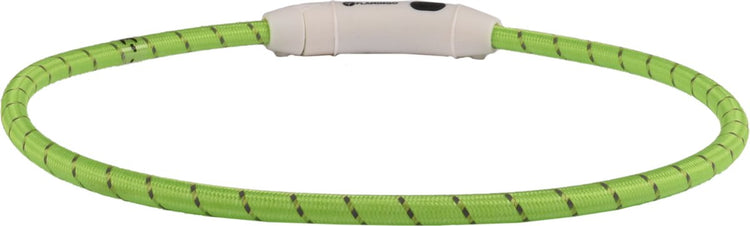 Flamingo visio leora - collier chiens - collier led leora vert 33-63.5cm 8mm - 1pc - 127009 - 1pc