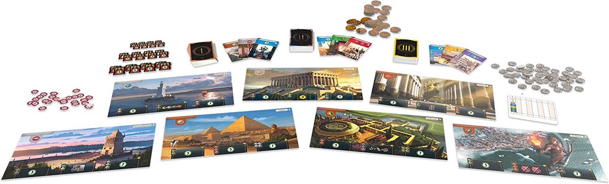 Repos production asmodee 7 merveilles - 2ème édition - jeu de société