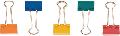 Clip rabattable Q-connect, couleurs assorties, 32 mm, boîte de 10 pièces