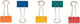 Clip rabattable Q-connect, couleurs assorties, 32 mm, boîte de 10 pièces