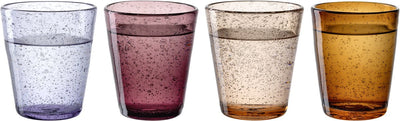 Verre à boire Leonardo burano couleurs chaudes assorties - set 4
