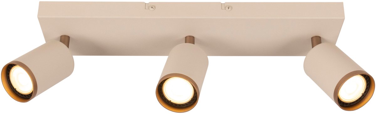 Lucide regina - spot de plafond (plafonnier) - 3xgu10 - taupe | essentiel
