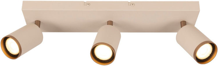 Lucide regina - spot de plafond (plafonnier) - 3xgu10 - taupe | essentiel